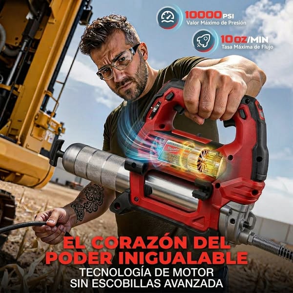 10.000 PSI. La grasera que los profesionales eligen.