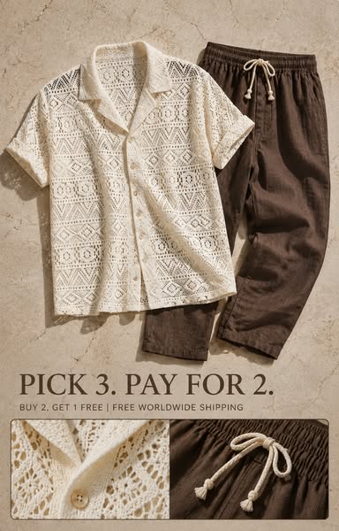 3 Outfits. Pay For 2.