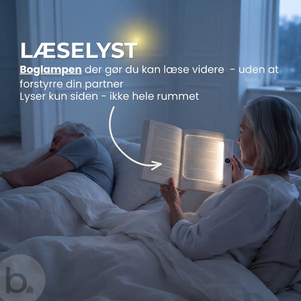 LÆSELYST Boglampe Lad din partner sover – 249