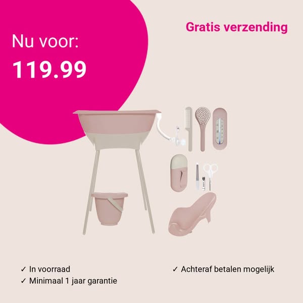 Bad & Verzorgingsset Luma Blush Pink/Almond