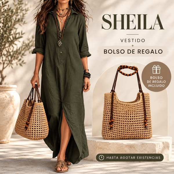 SHEILA Vestido + Bolso Tejido GRATIS