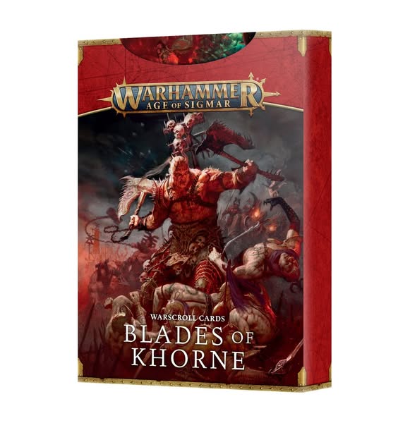 Warscroll Cards: Blades of Khorne - 3rd Edition - English By Games Workshop