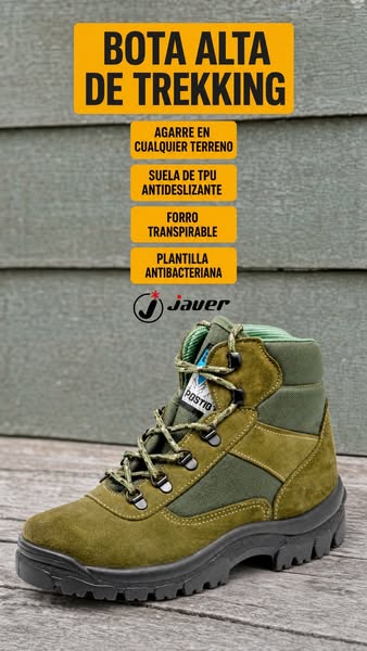 Bota alta de trekking