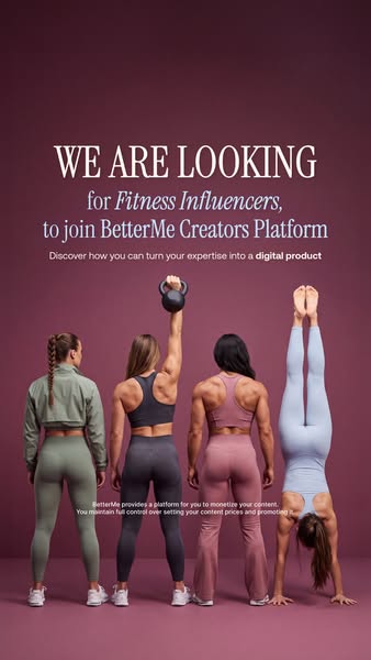 Launch your online business with BetterMe Creator Platform now!