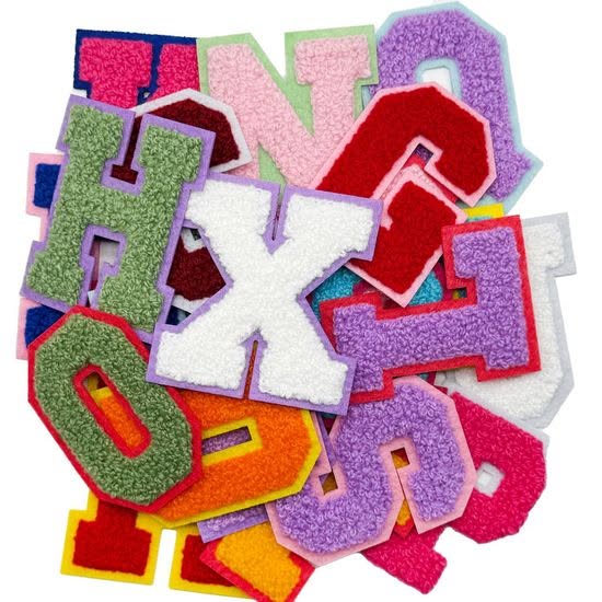 Low MOQ Chenille Iron-on Patches for Garment Suppliers$0.20