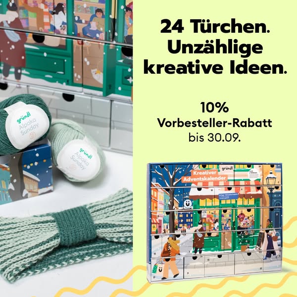 Kreativer Adventskalender zum Stricken & Häkeln