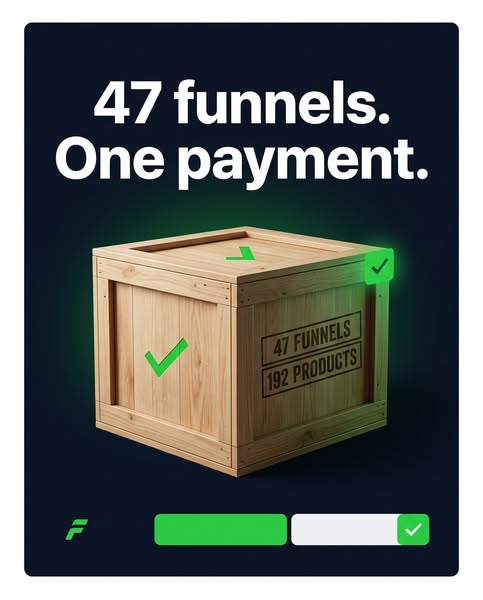 47 funnels. One payment.