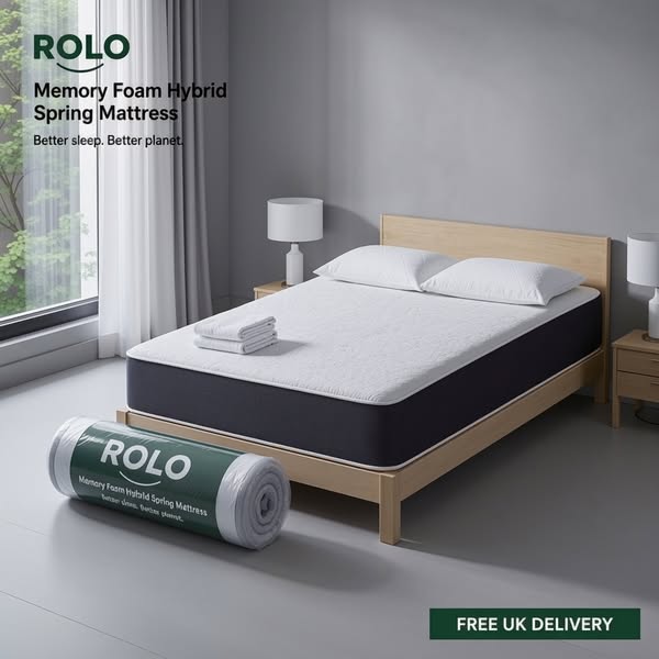 ROLO Memory Foam Hybrid Mattress | Sale Price £59
