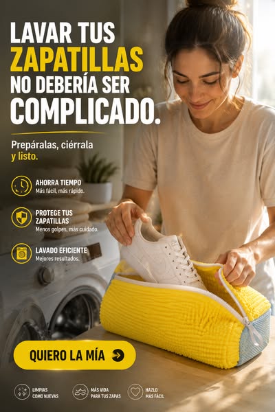 ¡Lava tus zapatillas de forma más práctica!