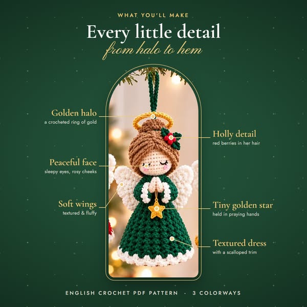 Crochet Your Own Little Christmas Angel
