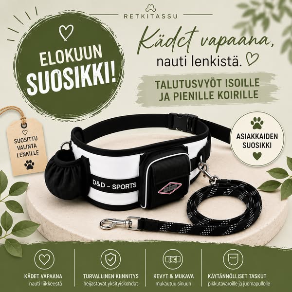Vapauta kätesi lenkeillä!