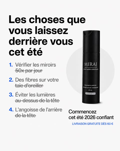 Miraj｜Solutions cosmétiques pour hommes
