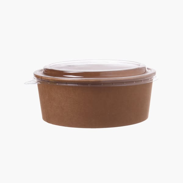 Ciotole Per Insalata FSC® Da 1200 Ml – Marroni – 300 Pz.