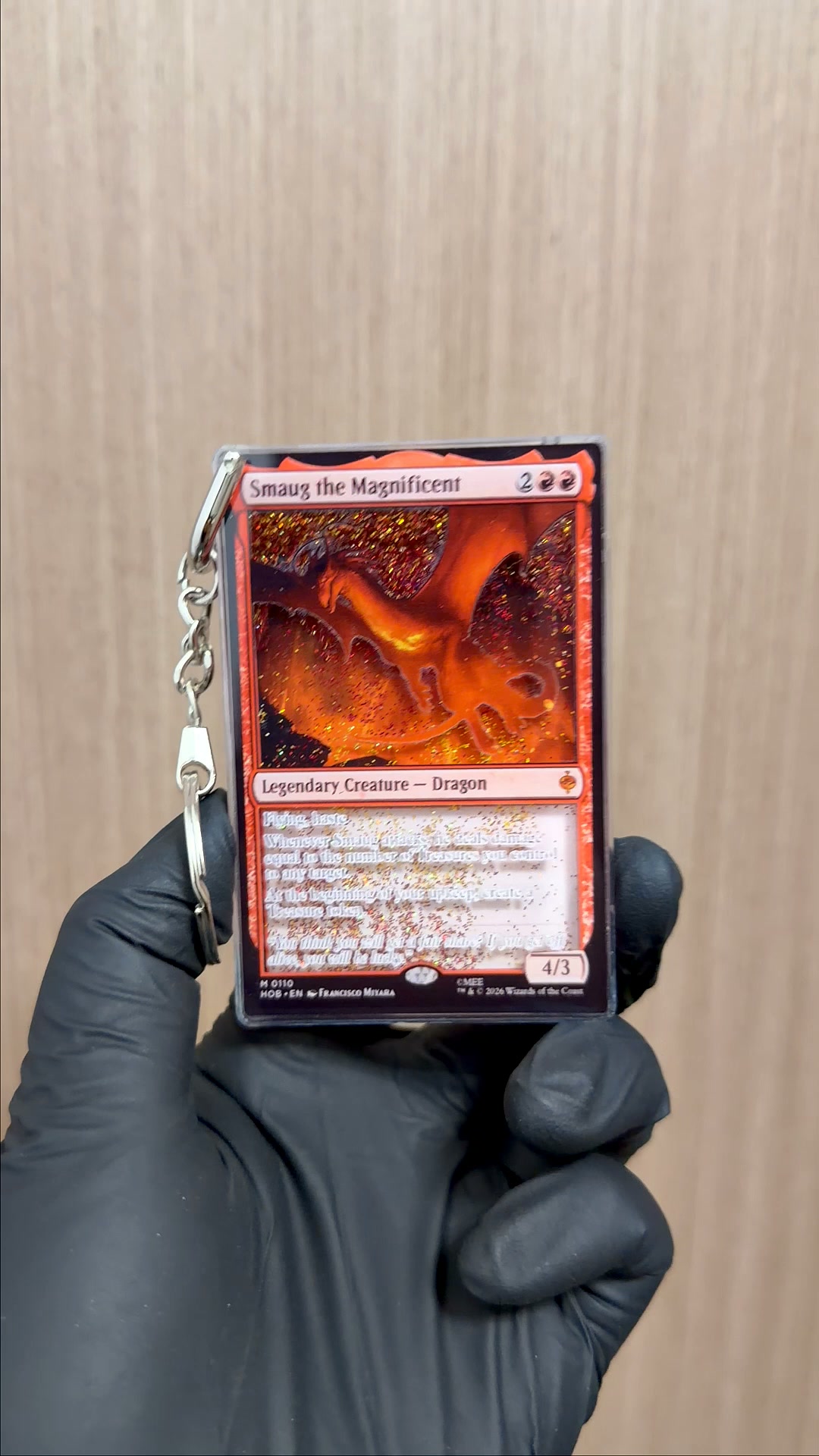 CUSTOM Magic the Gathering Card Quicksand Keychain