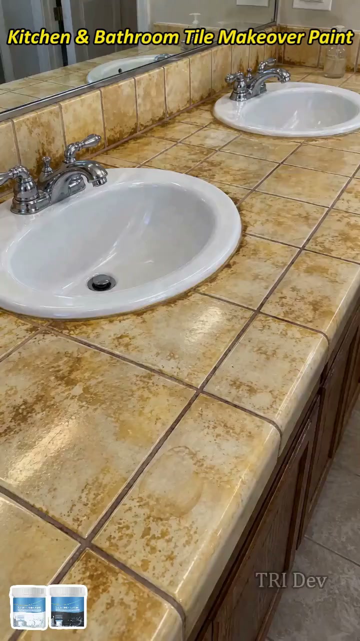 peinture de rénovation de carrelage