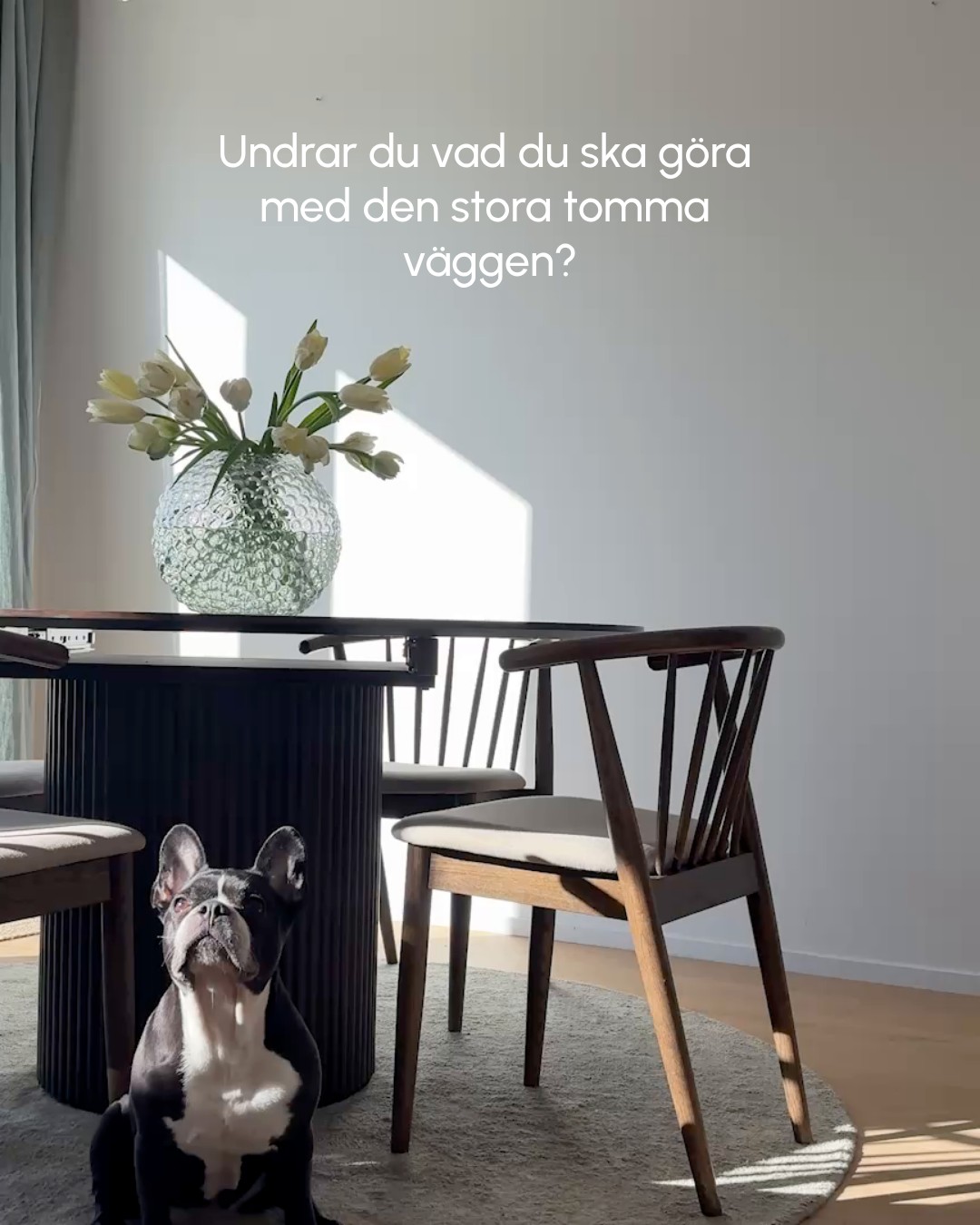 Tapet, men som stora tavlor