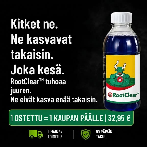 Polvillaan kitkemään — vai riittääkö ruiskuttaminen? Kaikki ratkeaa juuressa