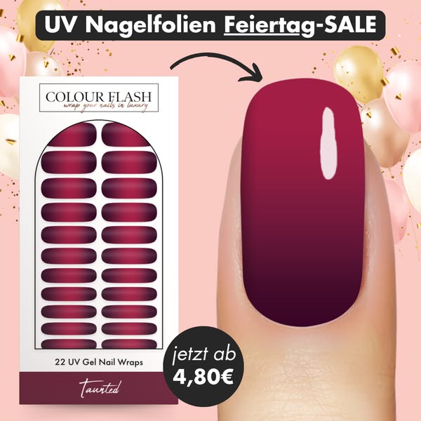 UV Nagelfolien Feiertag-Aktion: Alle Designs ab nur 4,80€