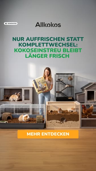 Käfig sauber machen gehört dazu. Muss aber nicht ständig nötig sein.