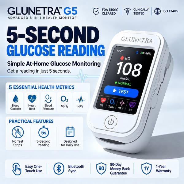 No More Finger Pricks — Simple At-Home Glucose Monitoring