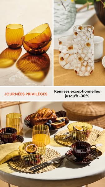 Du 16 au 20 septembre inclus, profitez de nos ventes privilèges en exclusivité !