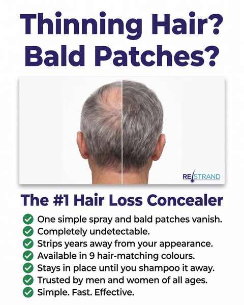 Thinning Hair? Bald Patches? Fixed in Seconds.