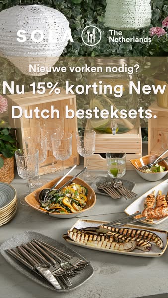 15% korting op New Dutch besteksets