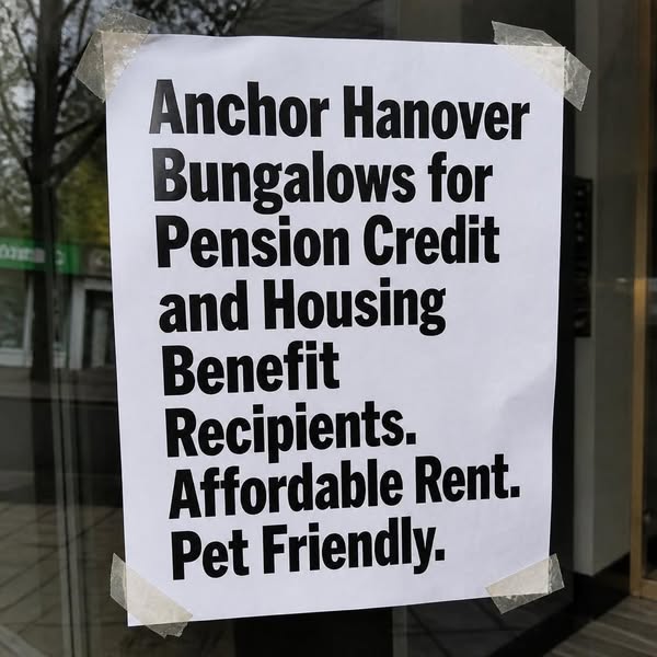 Anchor Hanover Bungalows for Pension Credit and Housing Benefit Recipients. Affordable Rent. Pet Friendly.