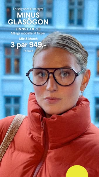 Visste du att vi också har minusglasögon?