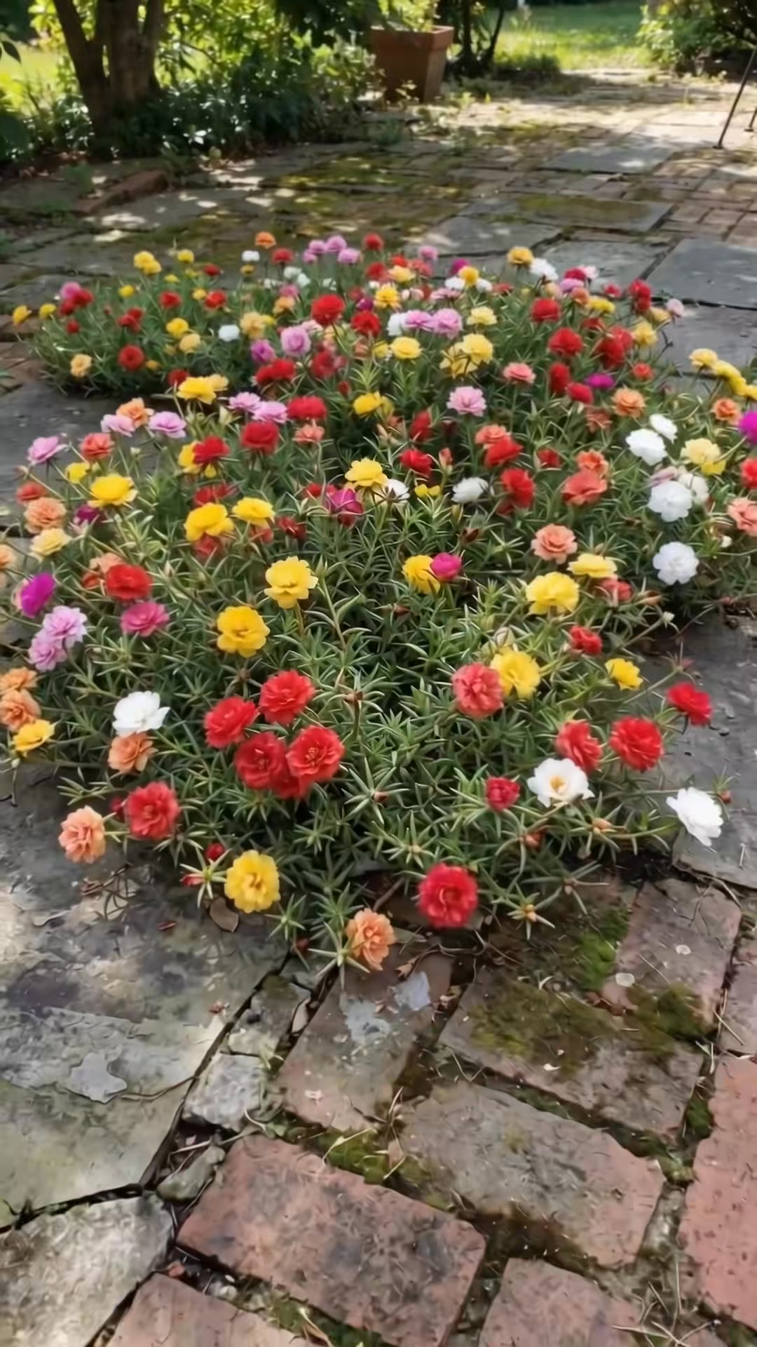 Turn Bare Soil into a Rainbow Carpet: "Everblooming" Moss Rose Seeds!