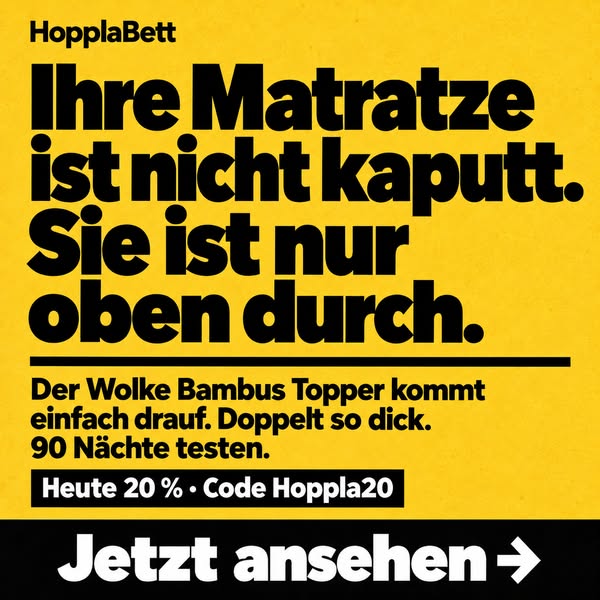 Nur heute 20 % mit Hoppla20