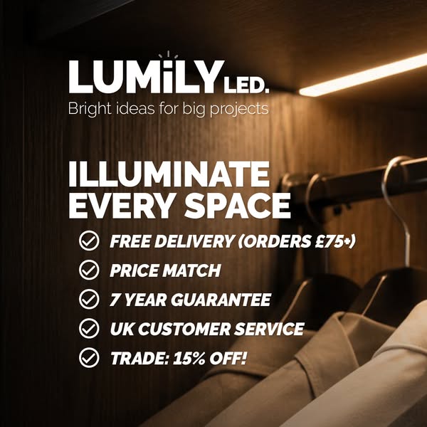 Wardrobe lighting from £17.99