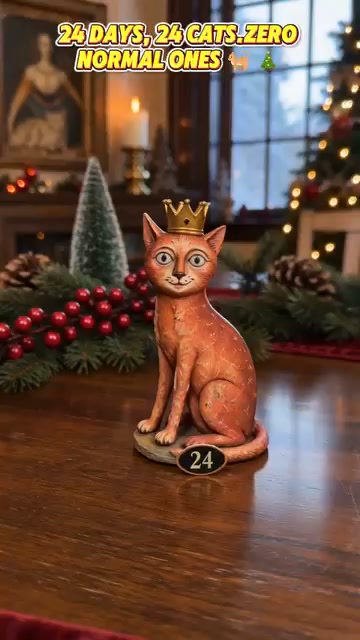 Another advent calendar full of chocolate no one remembers by Dec 6? The cat person on your list deserves better: 24 tiny medieval grem