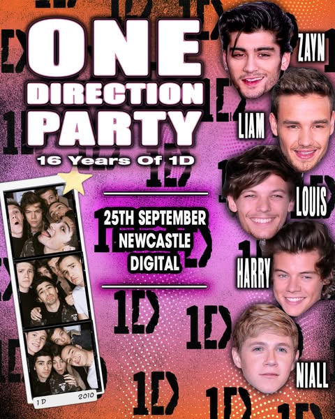 One Direction Party (Newcastle) at Digital, Newcastle upon Tyne on 25th Sep 2026