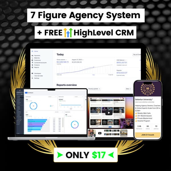 Unlock a 7-Figure Agency System for $17/Month