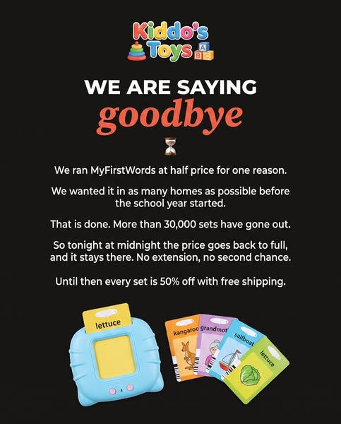 Tonight at midnight the price goes back to full