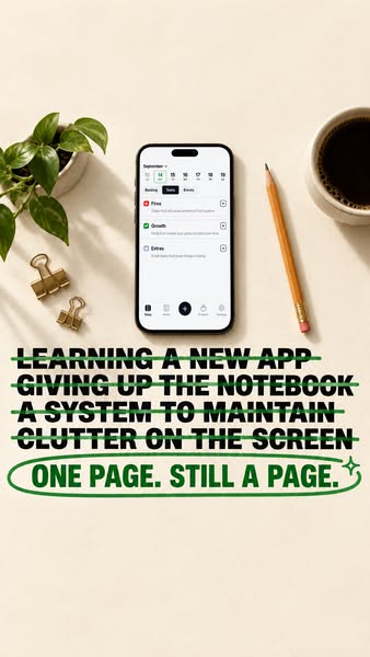 A dated page every morning