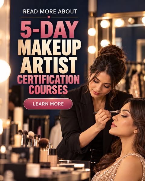 5-DAY MAKEUP ARTIST CERTIFCATION COURSES - Learn More!