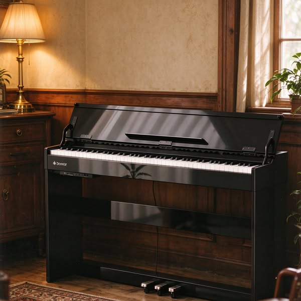 Donner DDP-75 Glossy Flip-Top Pianoforte Digitale Verticale