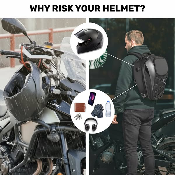 The Rider Backpack That Fits Your Helmet
