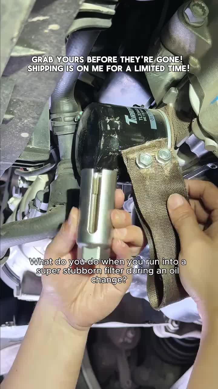 Auto Car Diameter Adjustable Oil Filter Removal Strap Wrench Tool
