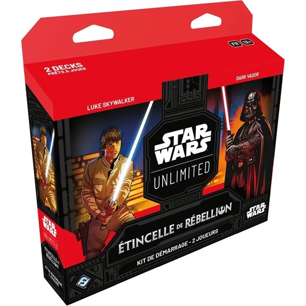 Star Wars Unlimited : Etincelle de Rébellion - Kit de Démarrage 2 Joueurs - FR