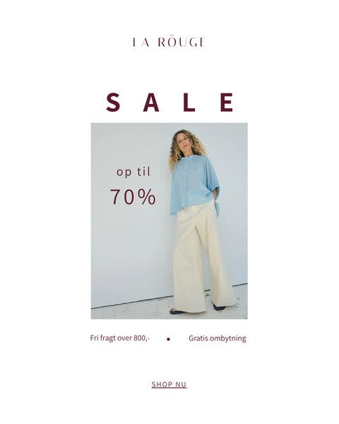 Udsalg · spar op til 70%