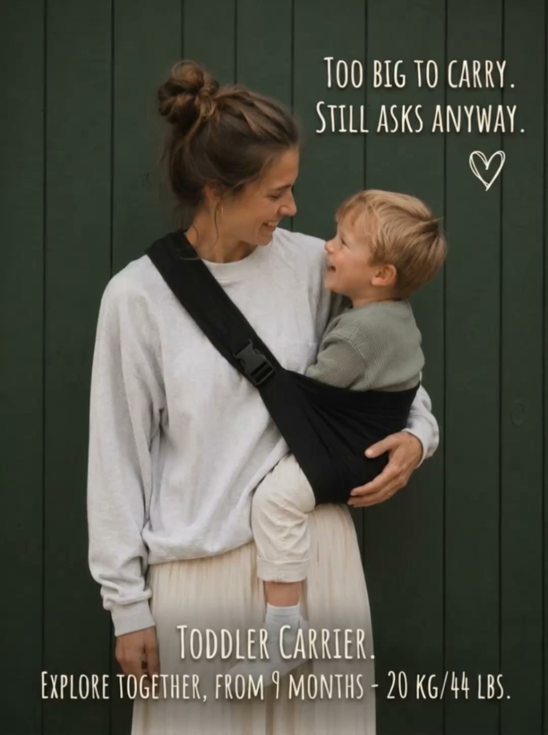 Say yes to "up, mama"