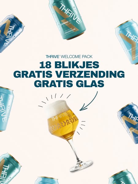 Gratis Thrive glas + verzending