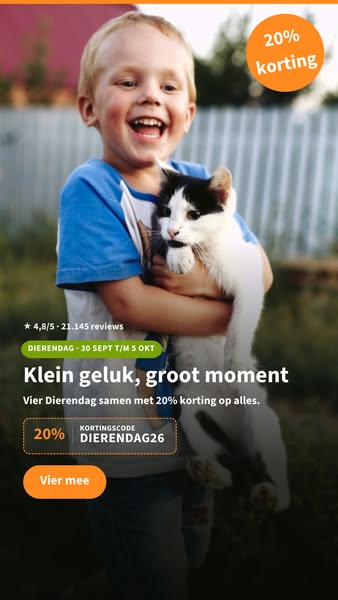 Gebruik code DIERENDAG26