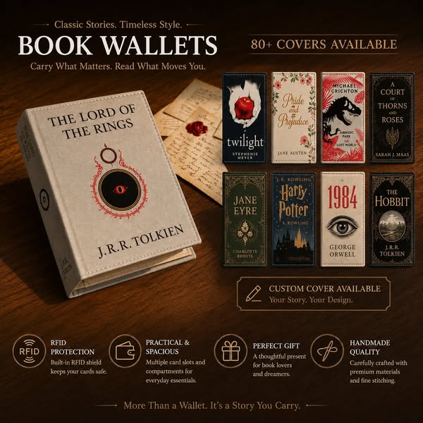 Custom your own book wallet cover