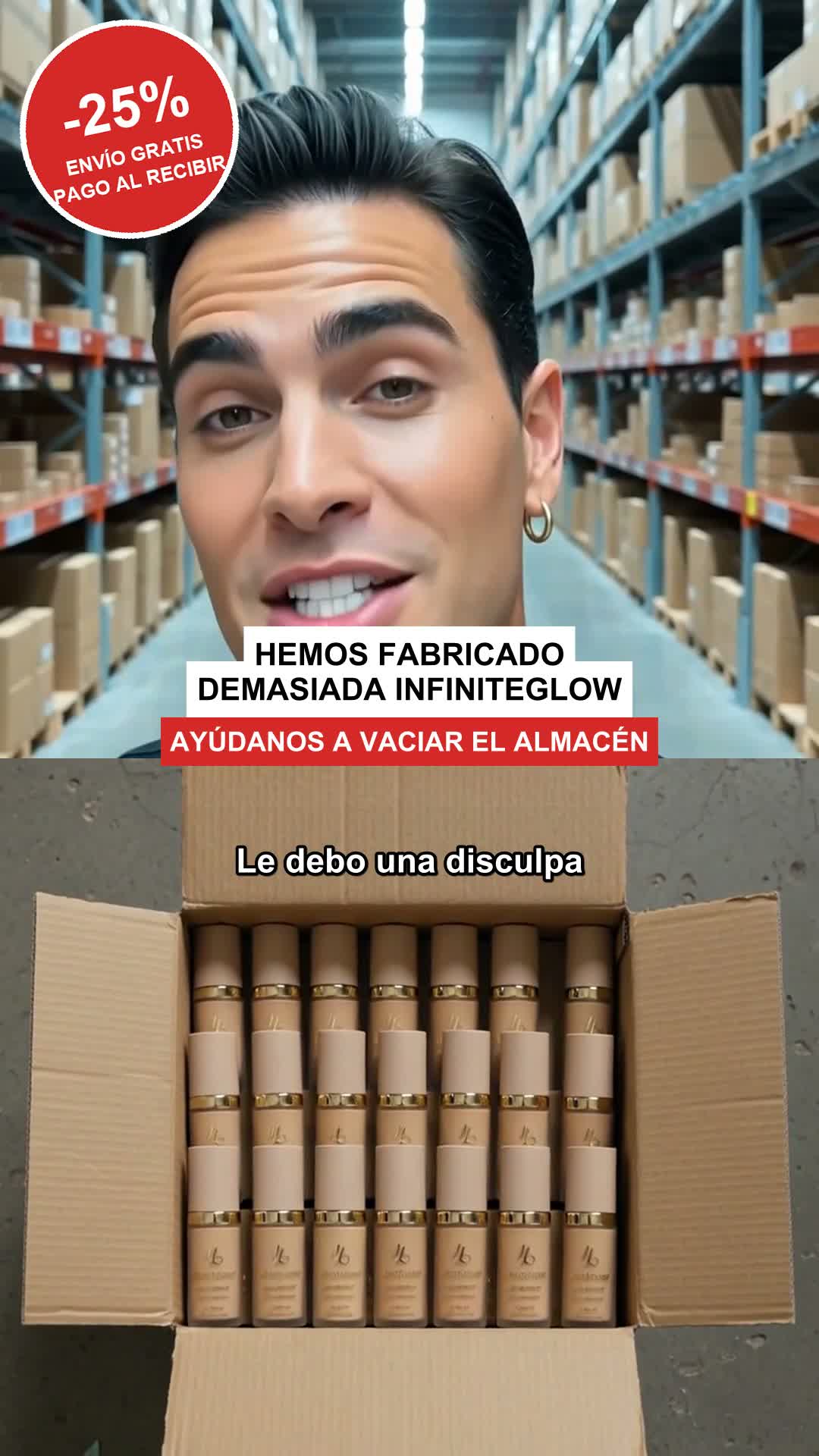 Hemos fabricado demasiada InfiniteGlow · -25 % hasta vaciar el almacén