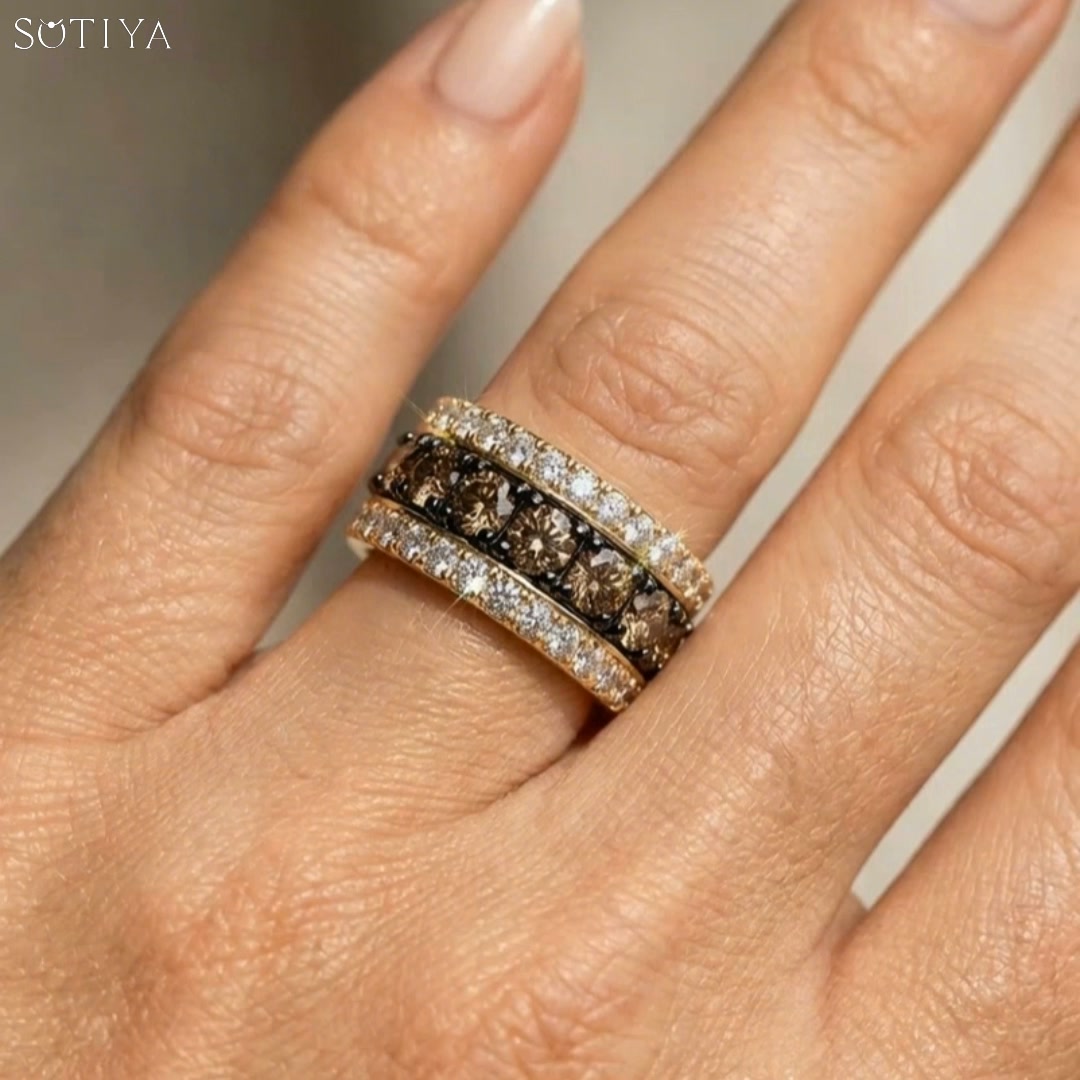 Sotiya Multi Colored Stones Women's Wedding Ring Sterling Silver