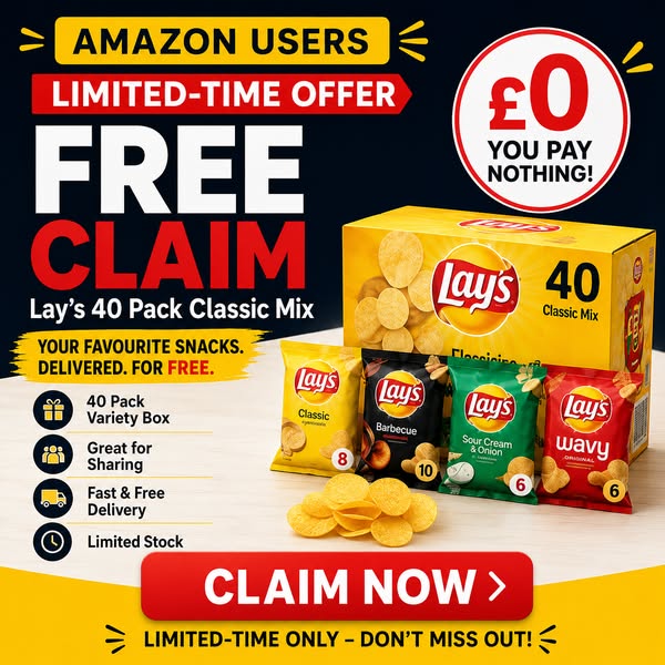 Amazon Users: Claim a Free Lay’s 40 Pack
